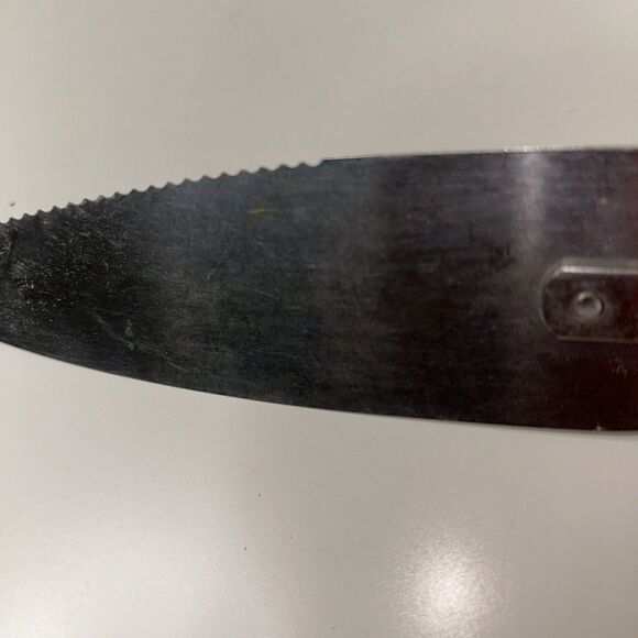 Vintage Stainless Steel Serving Pie Cake Server Black wooden handle - Picture 7 of 9